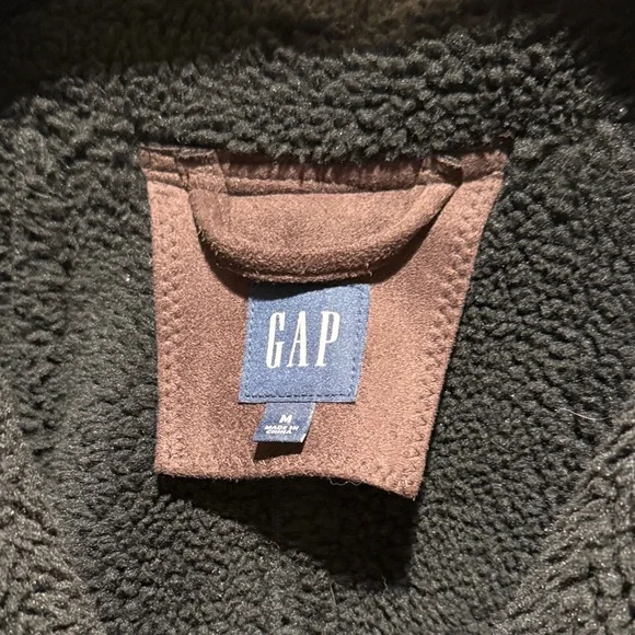 GAP Women's Dark Brown Teddy Jacket with Black Interior - Picture 6 of 15